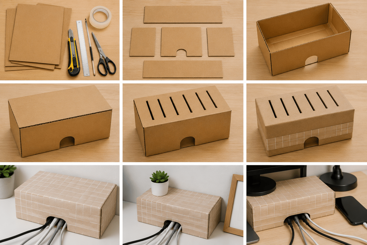 Ilustrasi membuat organizer kabel (generated image by ChatGPT/Robertus Ari)
