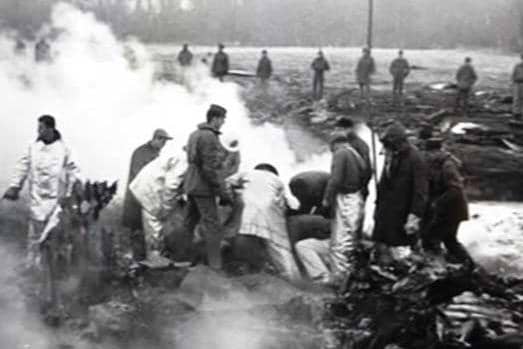 Lokasi jatuhnya pesawat B-52 di dekat Goldsboro, Carolina Utara, tempat dua senjata nuklir jatuh pada tahun 1961.