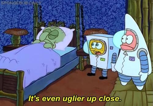 meme SpongeBob tentang mantan pacar