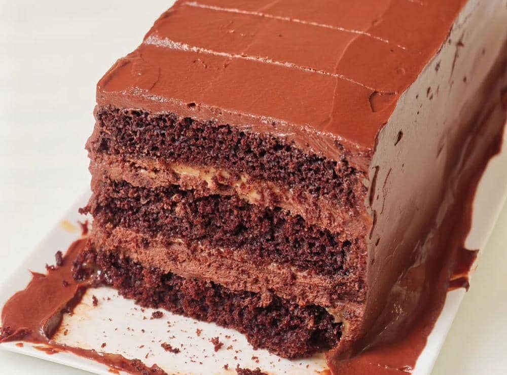 London chocolate cake yang sudah jadi