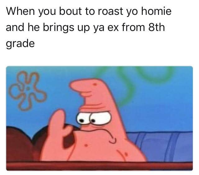 meme SpongeBob tentang mantan pacar