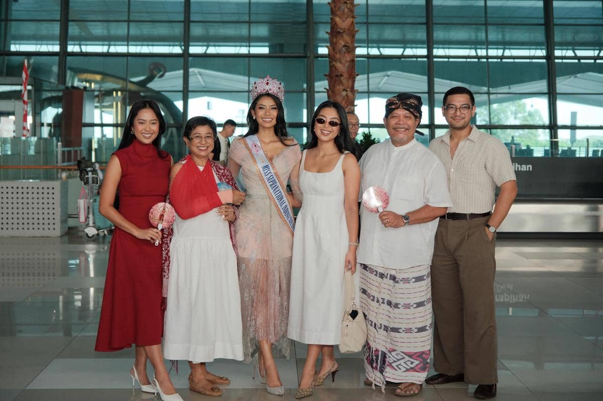 potret keberangkatan Agnes Rahajeng ke ajang Miss Supranational 2026