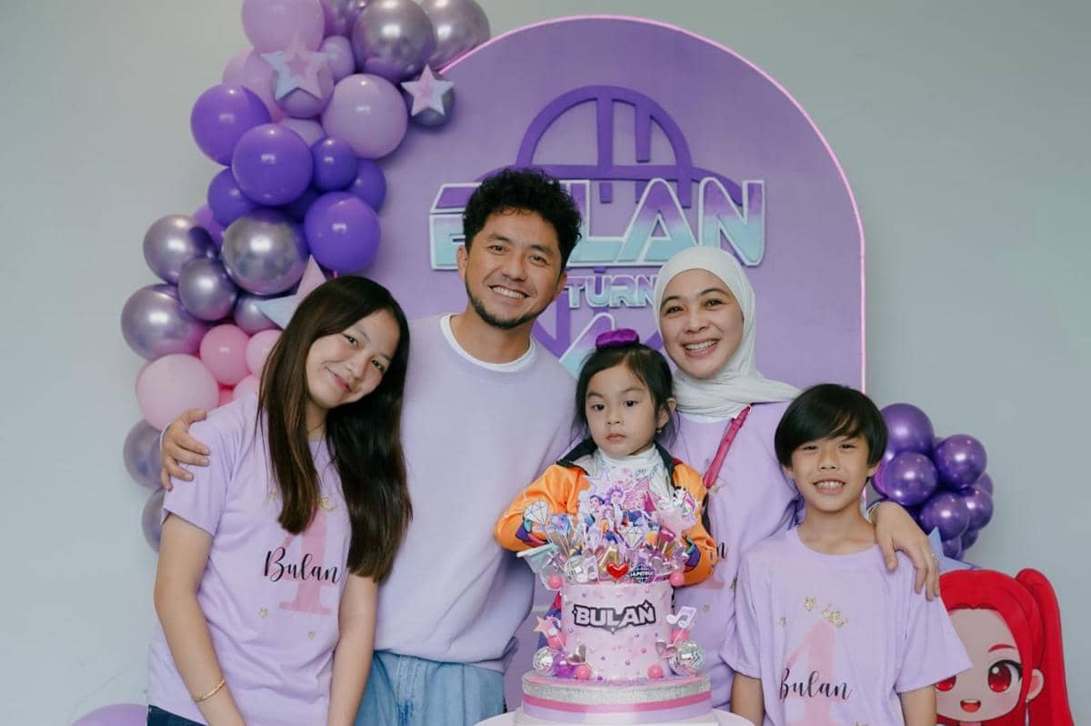 7 Potret Ulang Tahun Bulan, Anak Ananda Omesh, Simpel dan Seru!