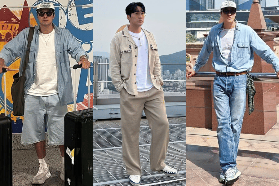 7 Ide OOTD Kasual ala So Ji Sub, Pemeran Drama Agent Kim Reactivated