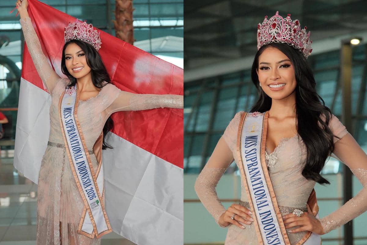 7 Potret Keberangkatan Agnes Rahajeng ke Miss Supranational 2026, Stunning!