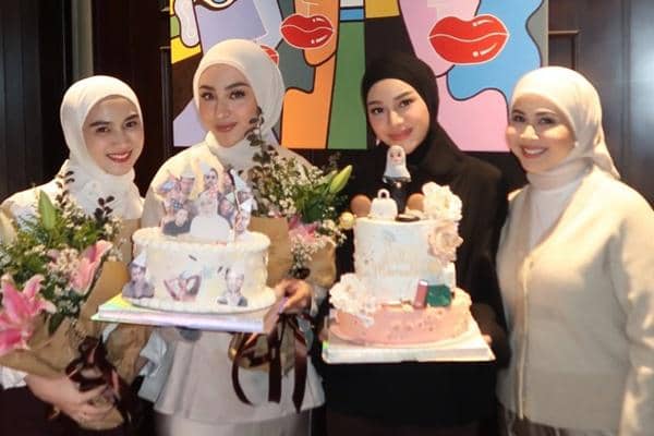 7 Potret Perayaan Ulang Tahun Aurel dan Margin Bareng Geng Mamayu