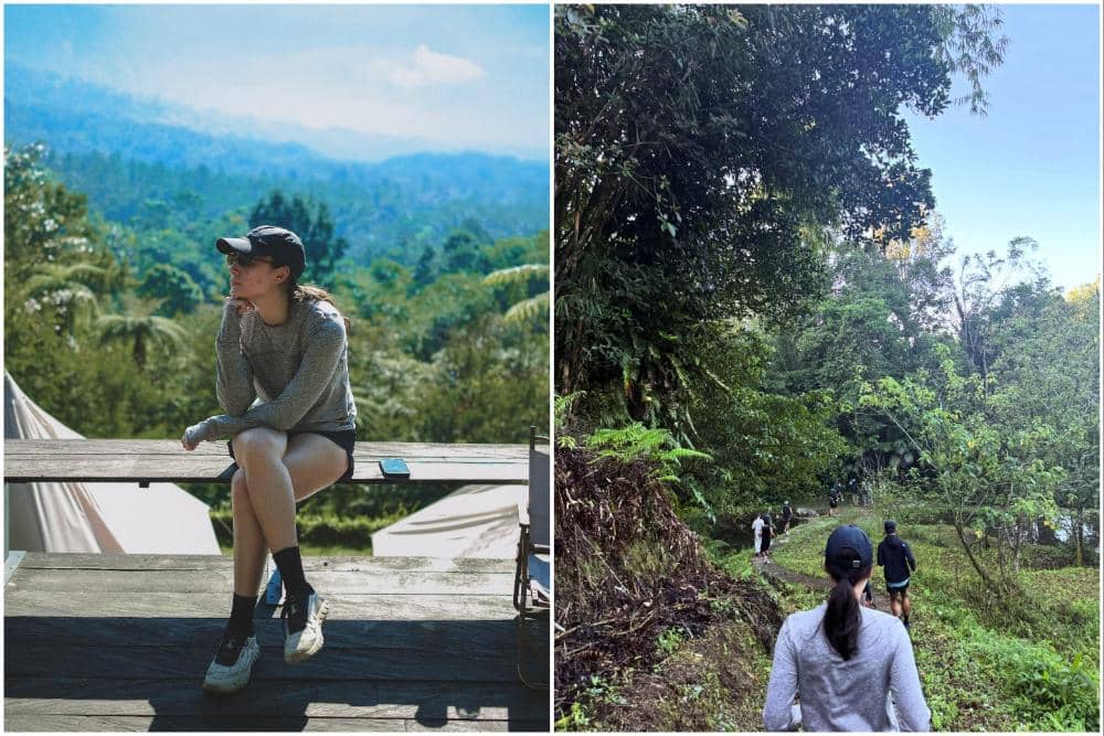 10 Potret Tatjana Saphira Ikutan Trail Run di Desa Jatiluwih, Bali!