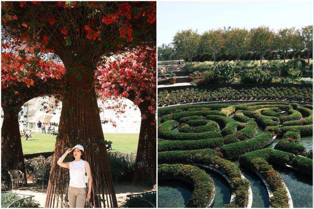 7 Potret Natasha Wilona Berkeliling Central Garden di Getty Center, LA