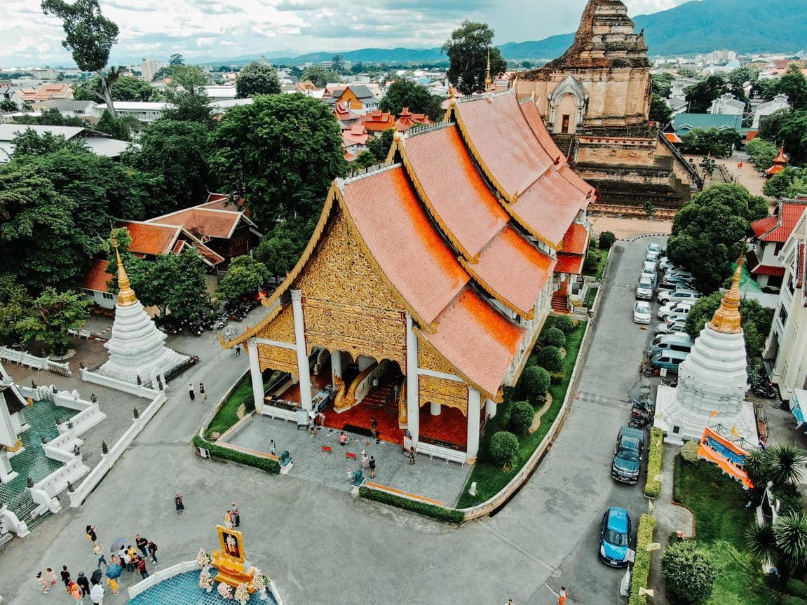 ilustrasi wisata di Chiang Mai, Thailand