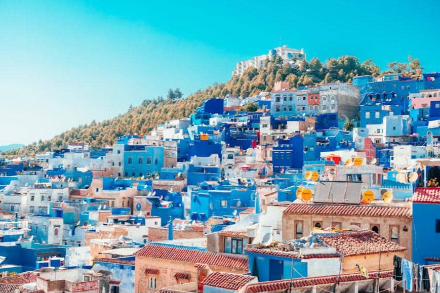 ilustrasi Chefchaouen, Maroko 