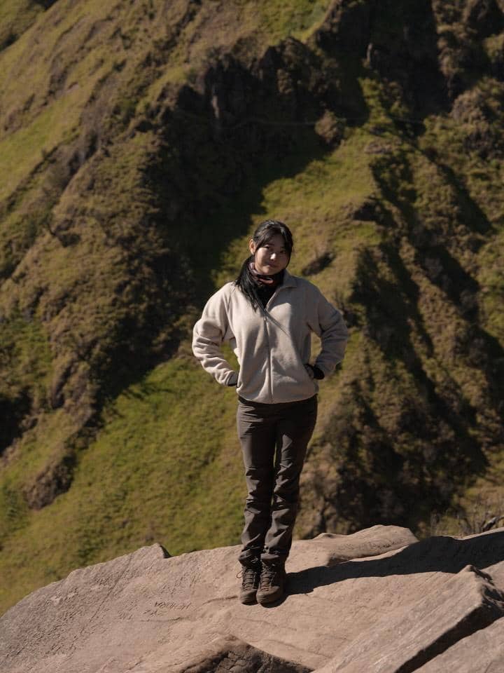 Wendy Walters mendaki Gunung Merbabu