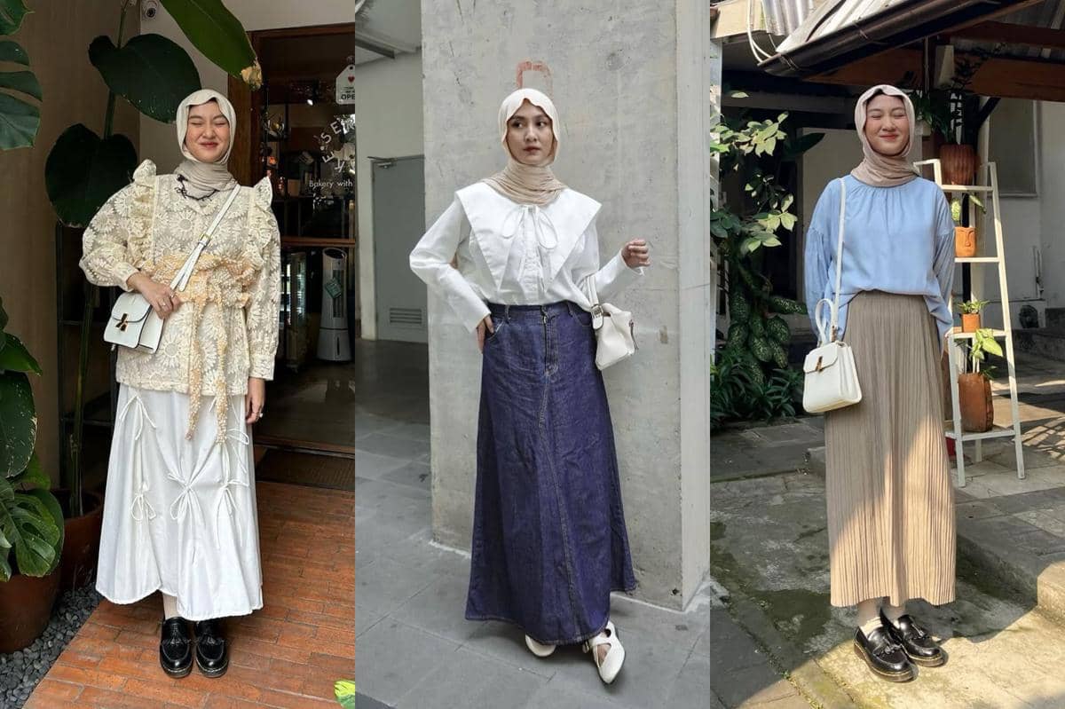7 Ide Padu Padan Blouse ala Selebgram Inas Rana, Tampilannya Manis!