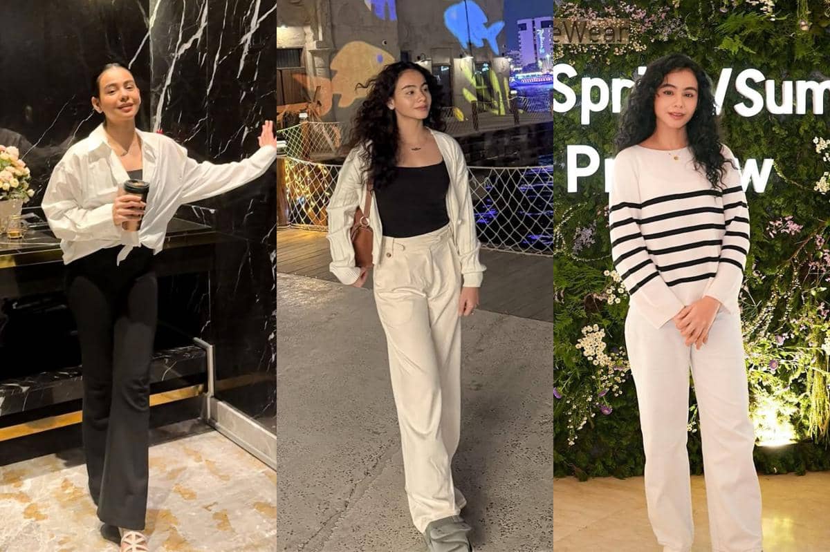 7 Inspirasi Outfit Hitam-Putih ala Sahila Hisyam, Simpel tapi Keren