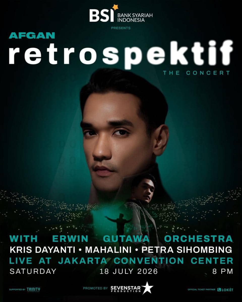 poster konser Afgan Retrospektif: The Concert