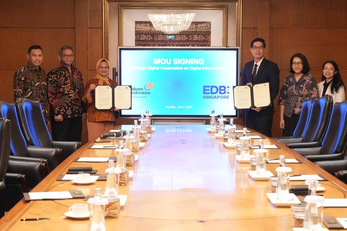Telkom & EDB Singapura Perkuat Kolaborasi Infrastruktur Digital Regional