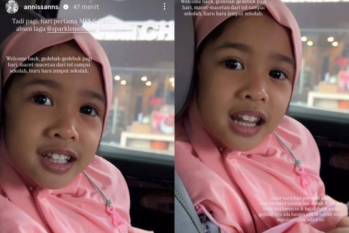 Hari pertama anak Annissa C. Soebandono masuk sekolah