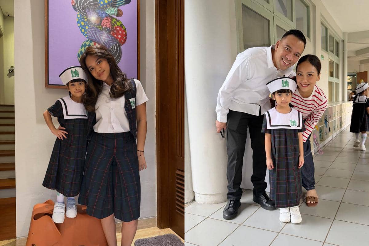 Hari pertama anak Riafinola masuk sekolah