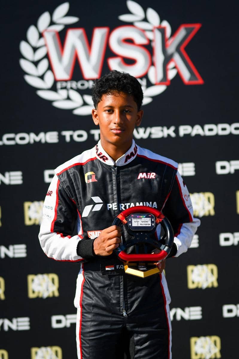 Didukung Pertamina, Qarrar Firhand Cetak Sejarah Juarai WSK Euro Series
