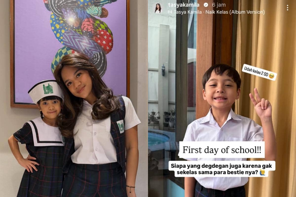 7 Momen Anak Artis Indonesia di Hari Pertama Masuk Sekolah