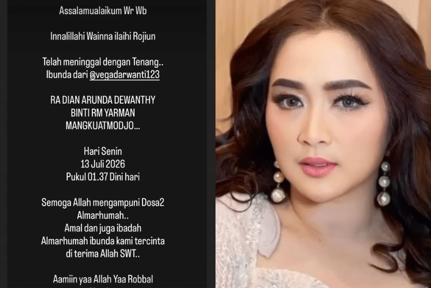Ibunda Vega Darwanti Meninggal Dunia