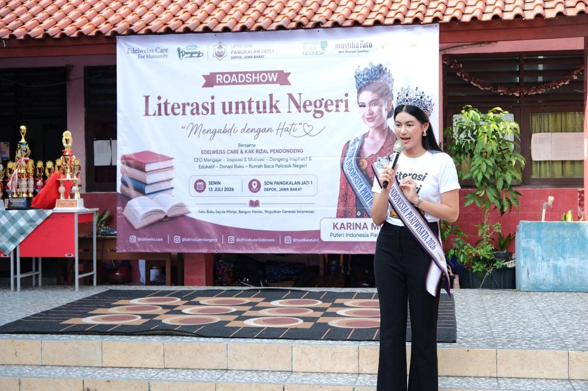 Potret Puteri Indonesia Pariwisata 2026 di Roadshow Literasi