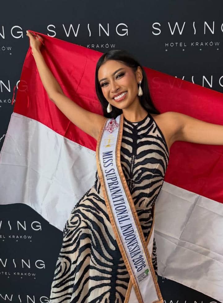 Potret Agnes Aditya Rahajeng di hari pertama miss supranational 2026