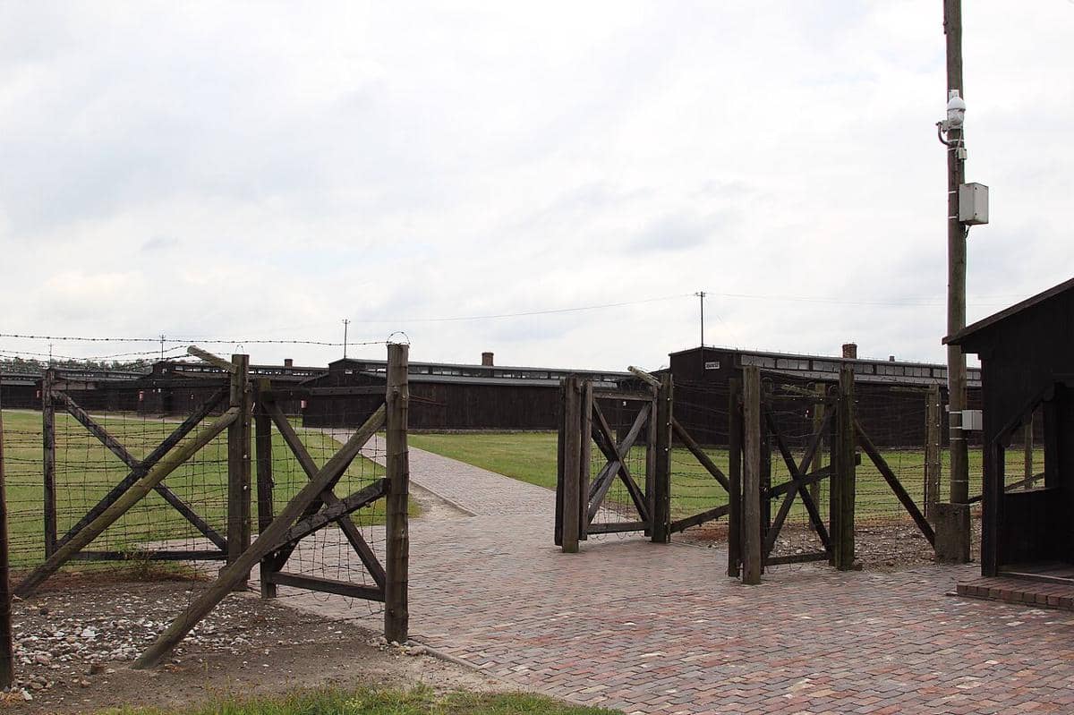 Kawasan Kamp Konsentrasi Majdanek di Lublin, Polandia