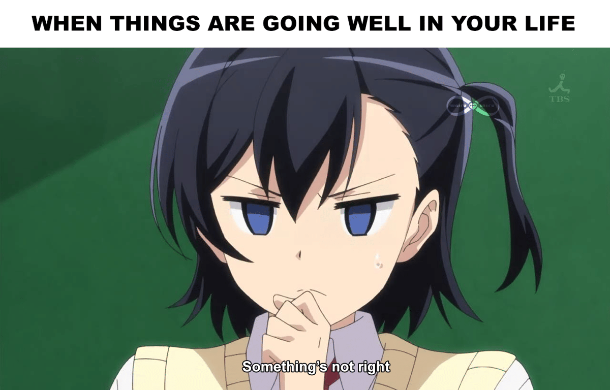 meme anime tentang hal mencurigakan