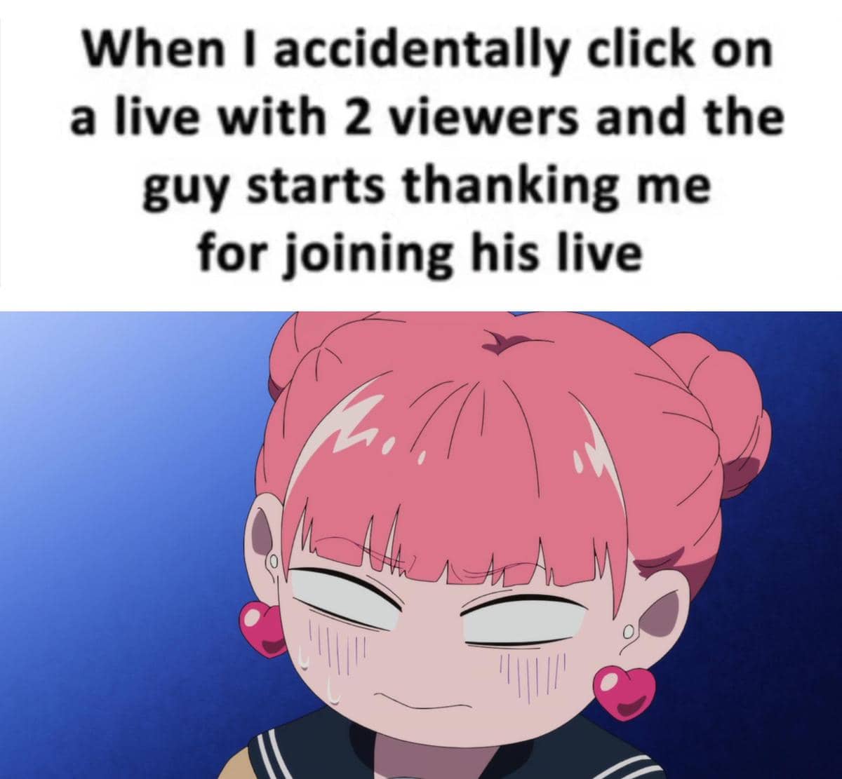 meme anime tentang momen gak sengaja