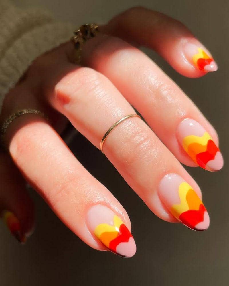 Inspirasi nail art golden hour 
