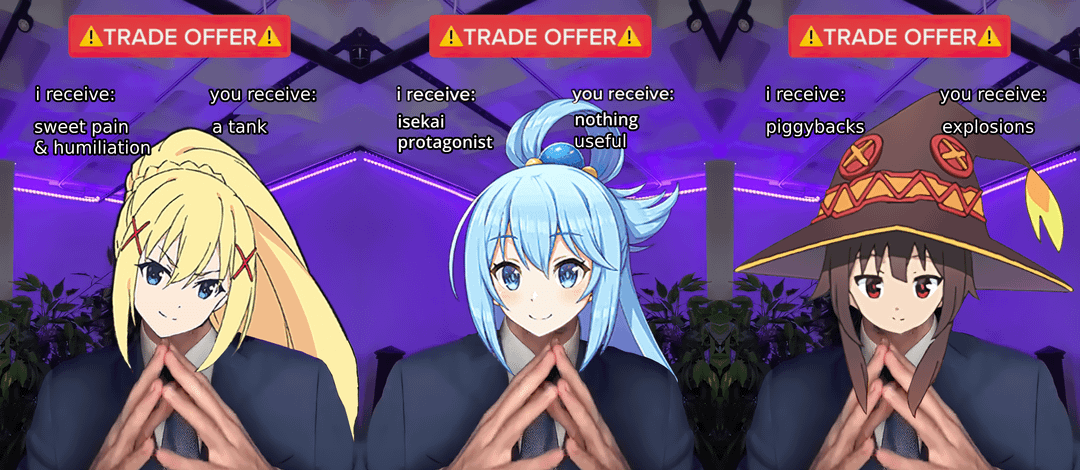 meme anime tentang hal mencurigakan