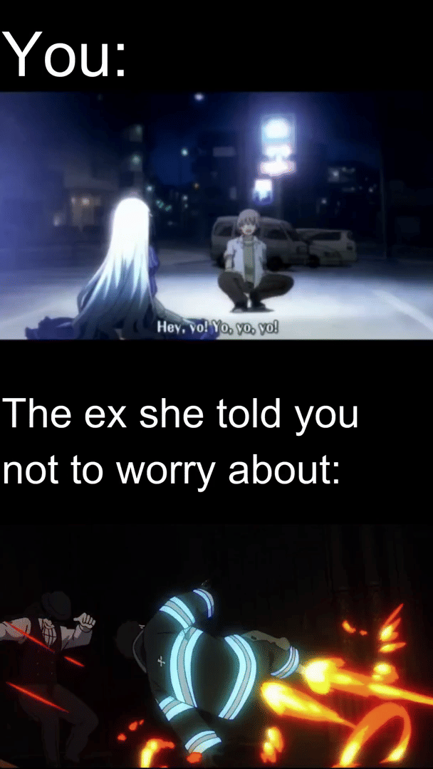meme anime tentang mantan