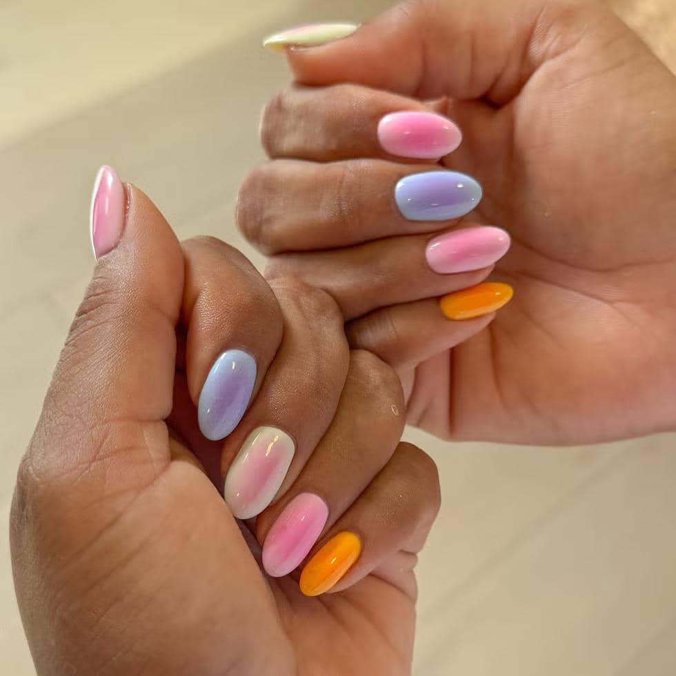 Inspirasi nail art golden hour 