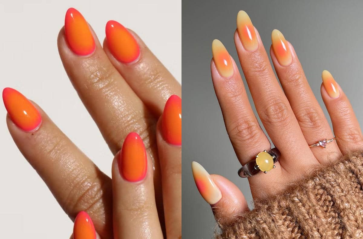 10 Inspirasi Nail Art Golden Hour, Gradien Lembut nan Hangat!