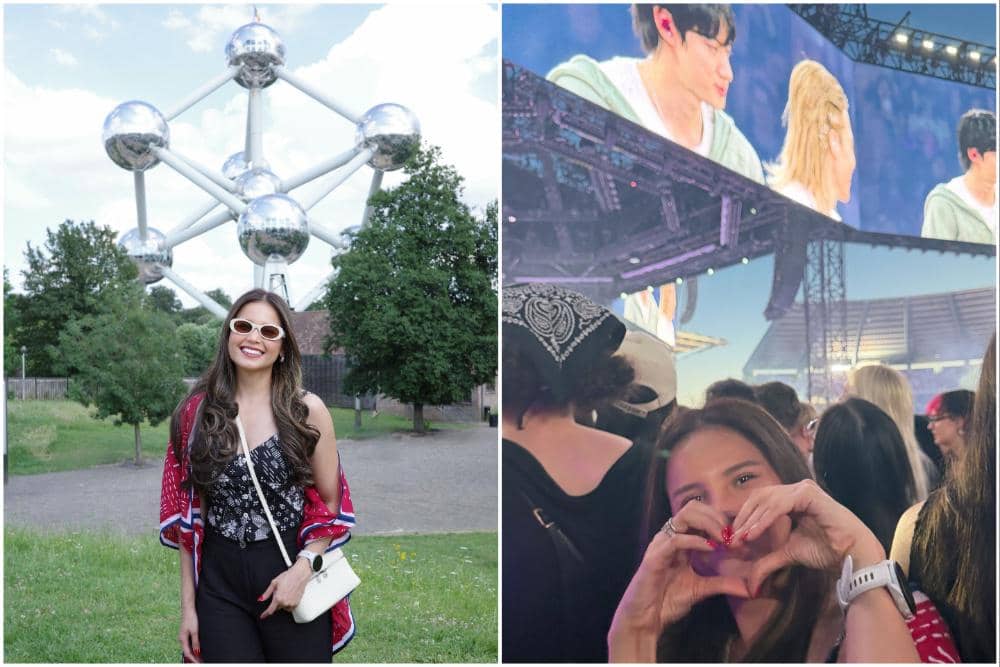 10 Potret Yunita Siregar Jalan-Jalan di Brussel, Belgia, Nonton BTS!