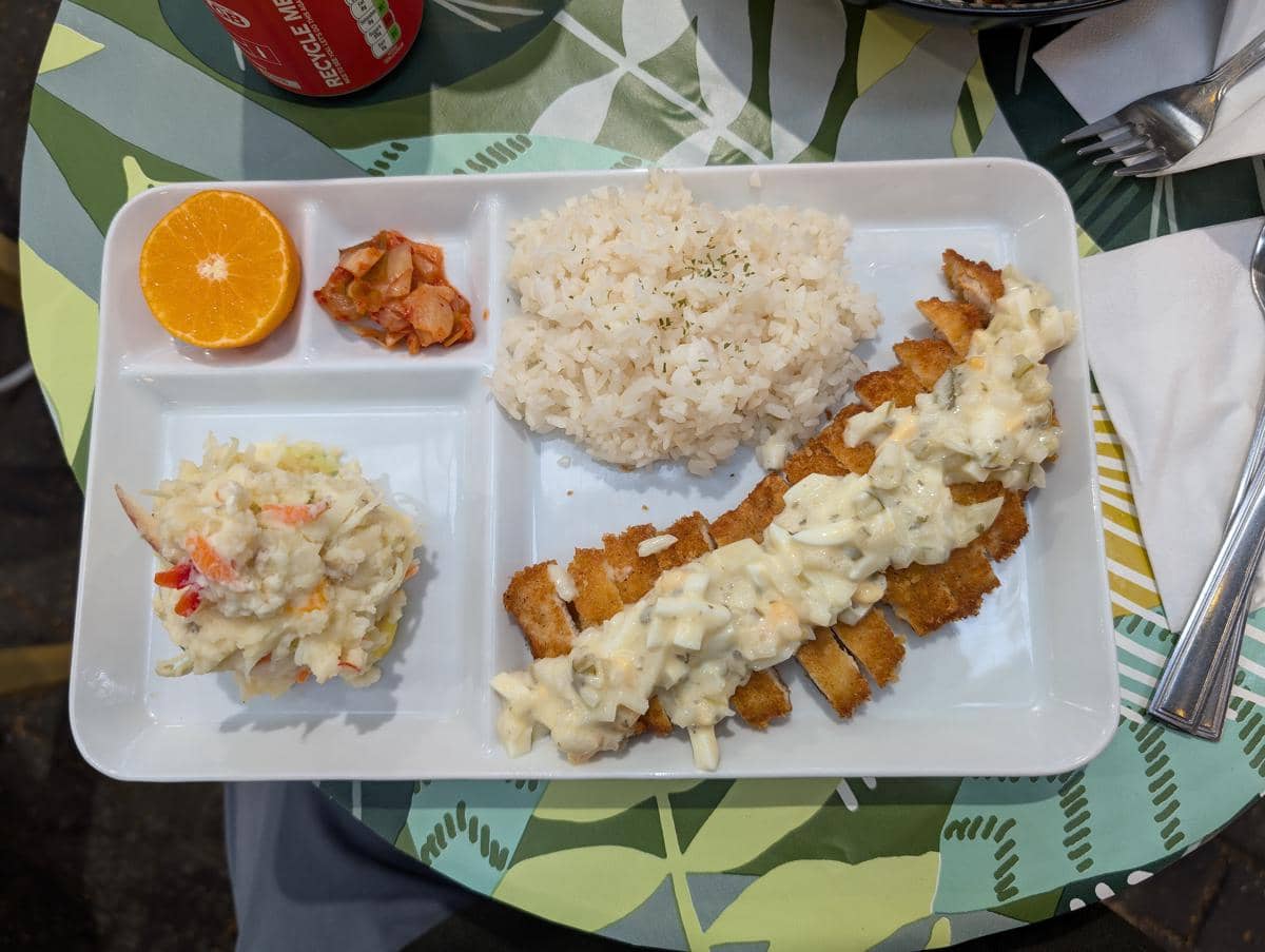ilustrasi chicken nanban dengan saus tartar