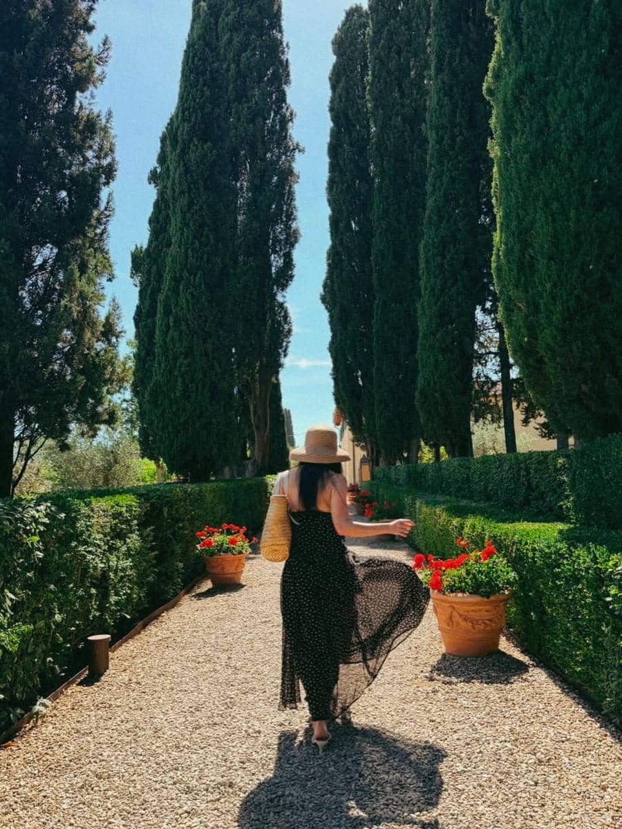 Febby Rastanty saat liburan di Tuscany