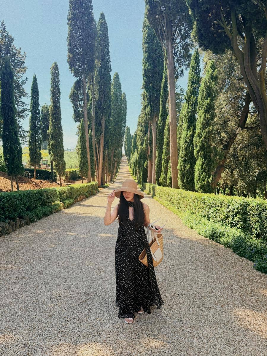 Febby Rastanty saat liburan di Tuscany