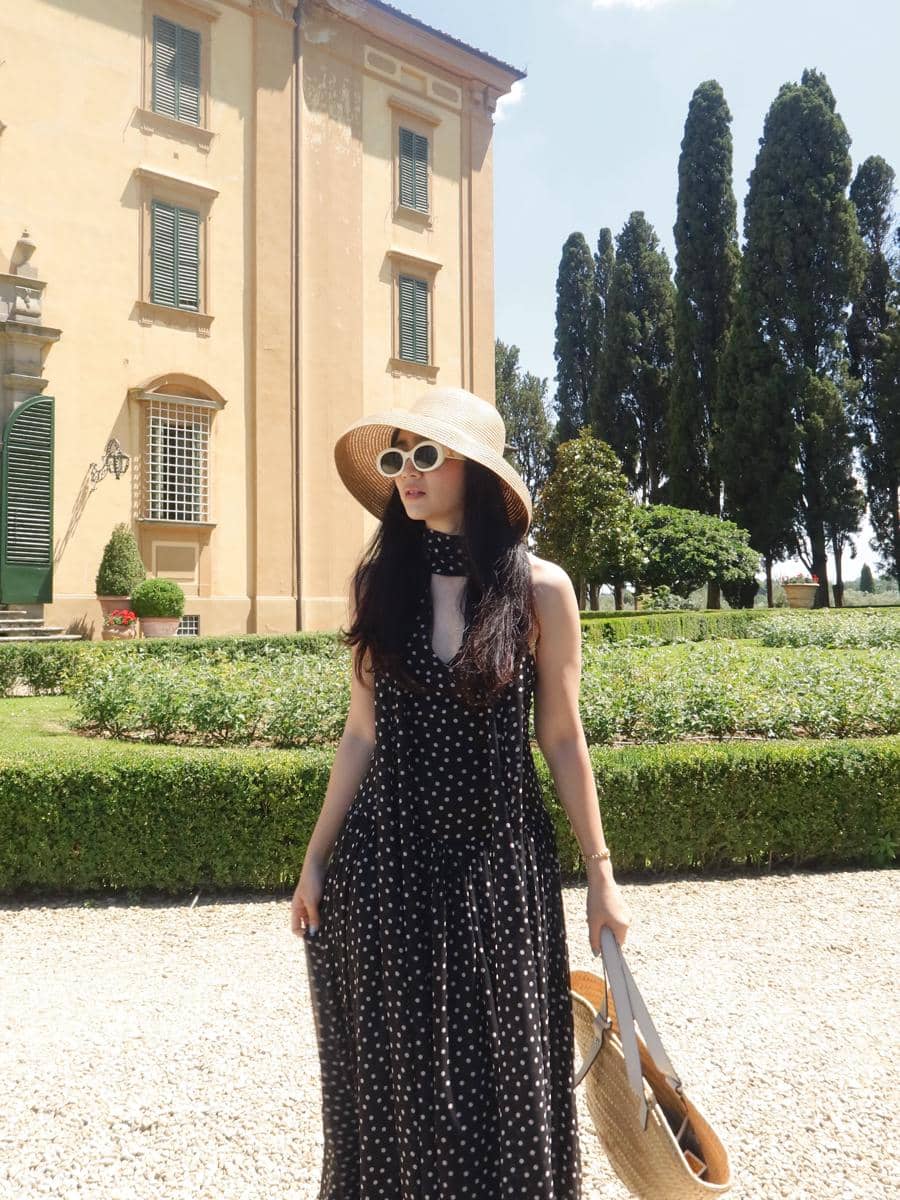 Febby Rastanty saat liburan di Tuscany