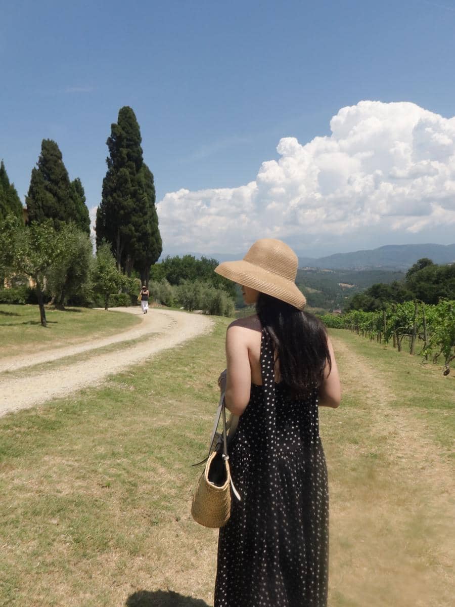 Febby Rastanty saat liburan di Tuscany