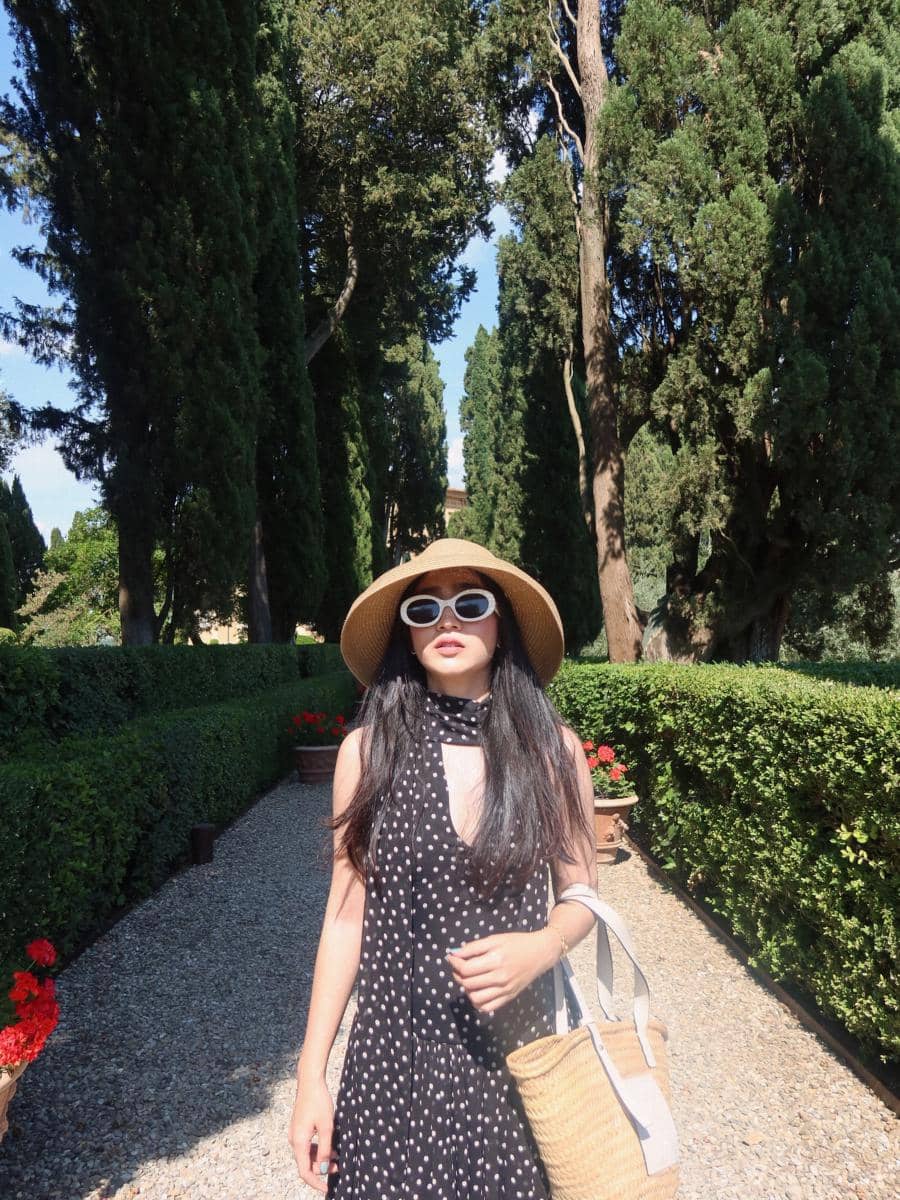 Febby Rastanty saat liburan di Tuscany