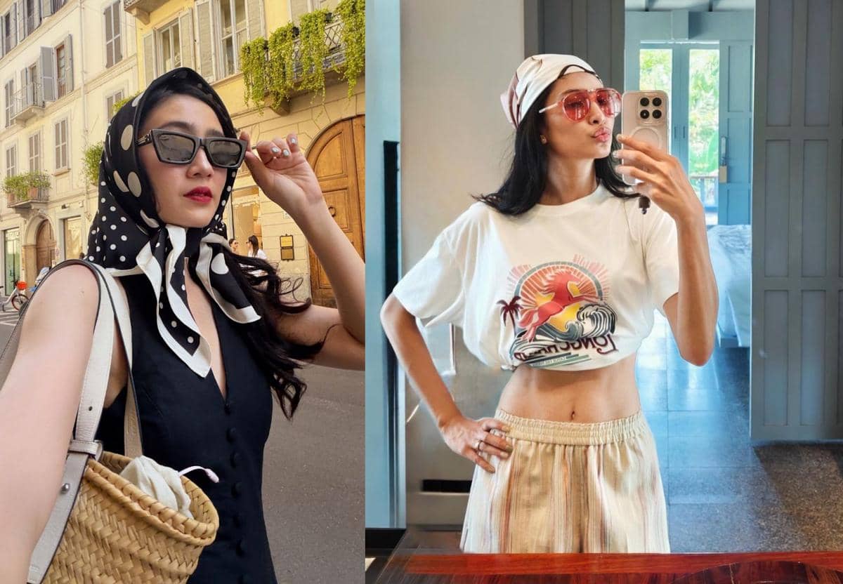 Inspirasi Look Scarf Bando Versi Artis Indonesia, Elegan hingga Edgy!