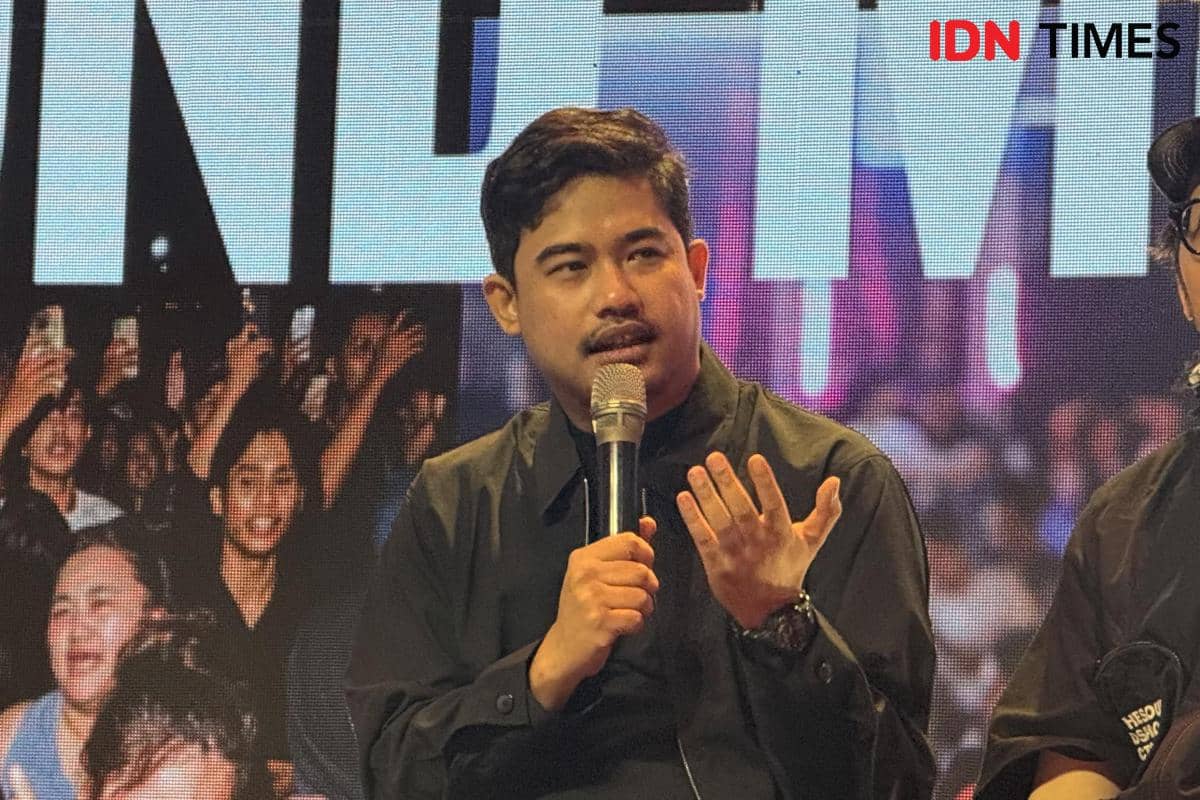 tim di balik The Sounds Project 2026 dalam konferensi pers pada Selasa (14/7/2026)