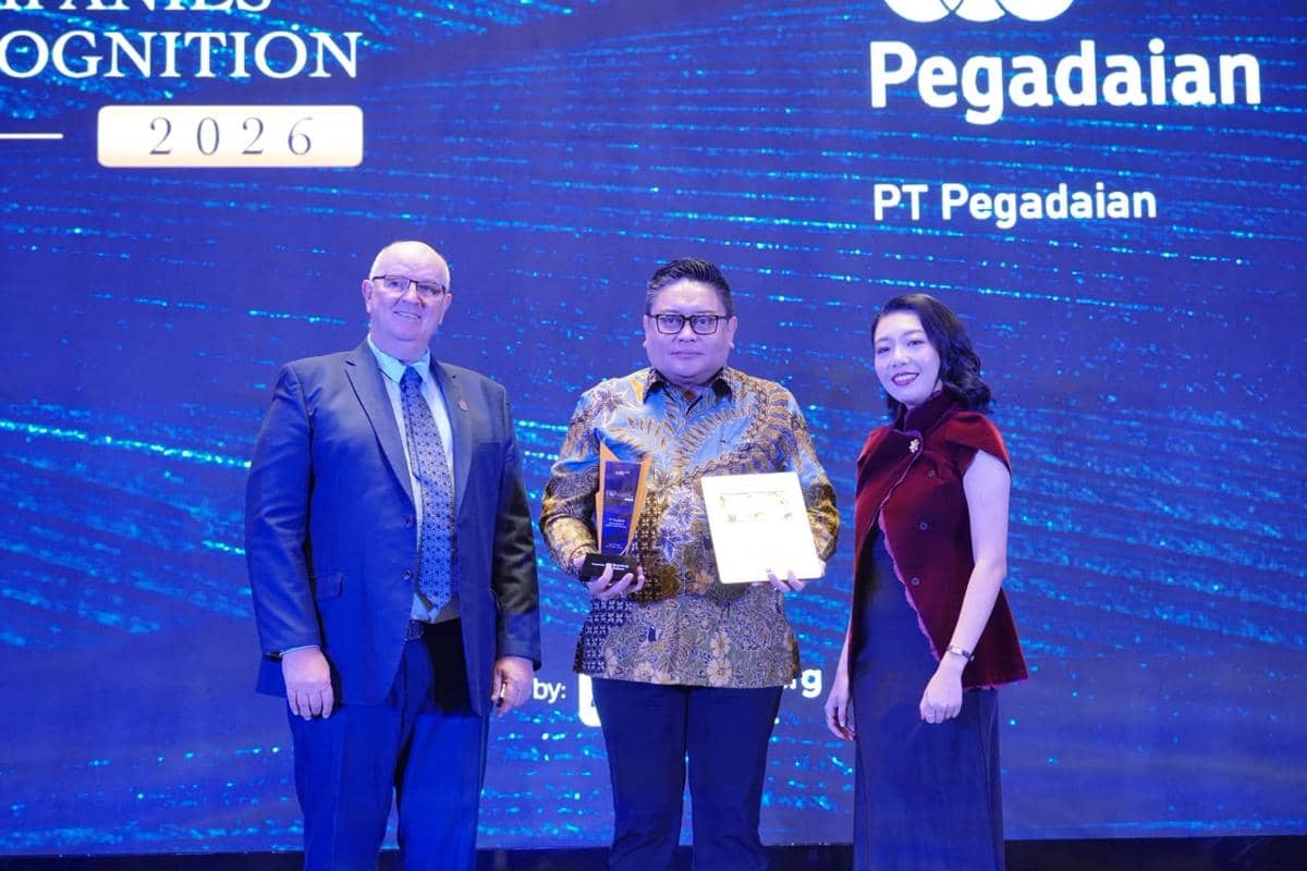 Pegadaian Raih Penghargaan Top Company in Bullion Bank Industry 2026