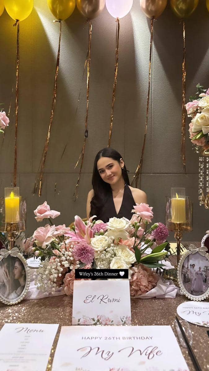 Momen ulang tahun Syifa Hadju ke-26 bareng El Rumi 