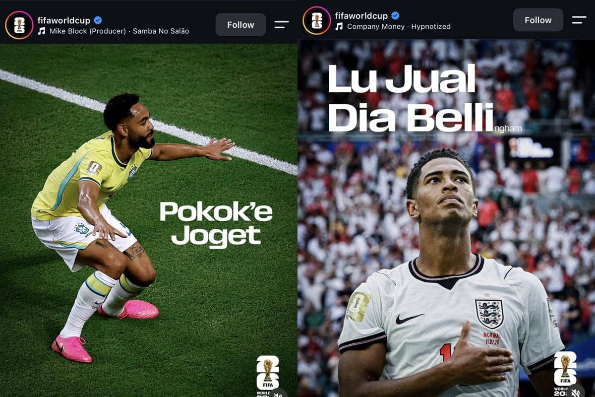 7 Unggahan Kocak Instagram FIFA World Cup Pakai Bahasa Indonesia
