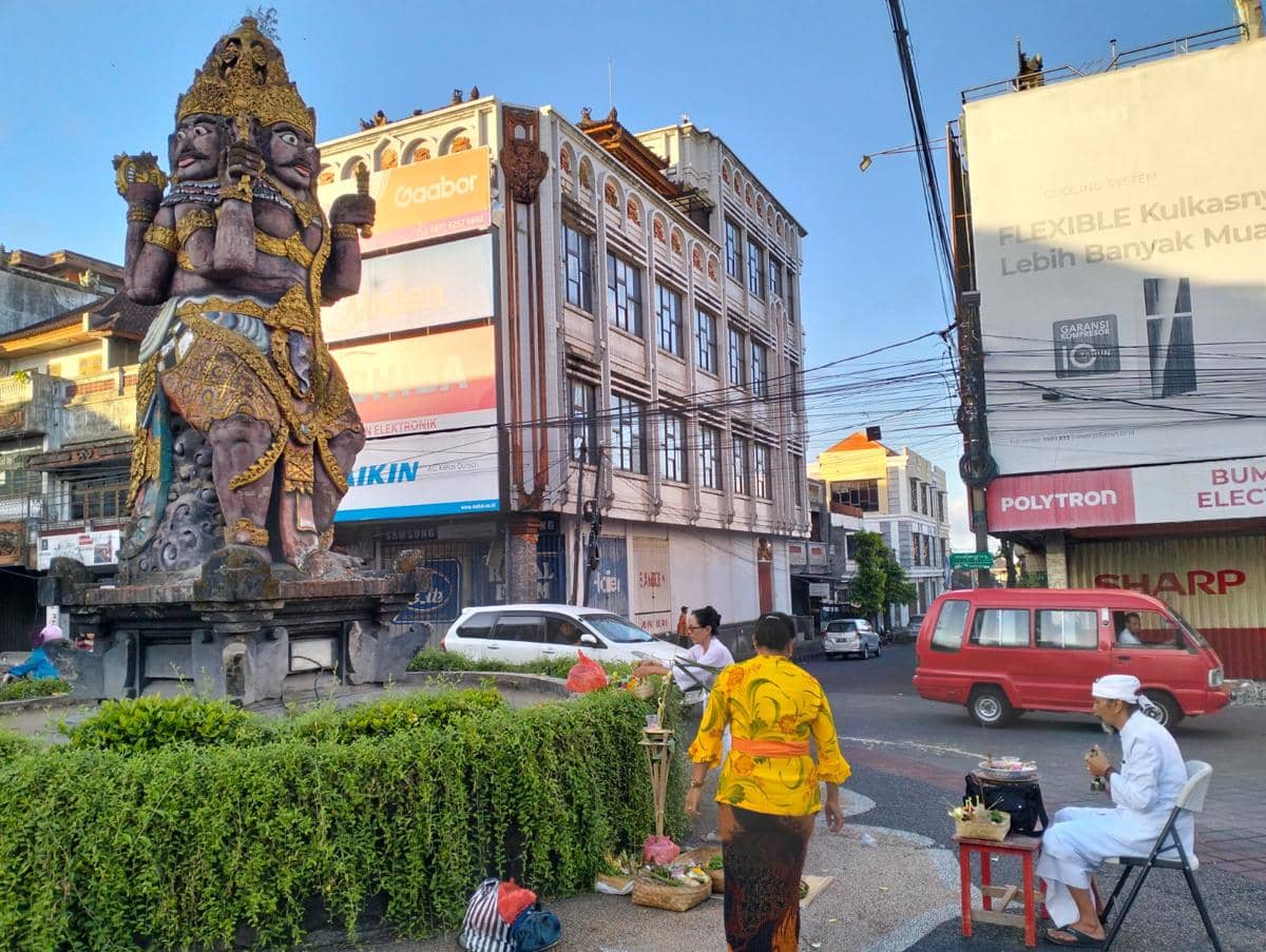 Tabanan Mau Ganti Patung Catur Muka di Jalan Gajah Mada