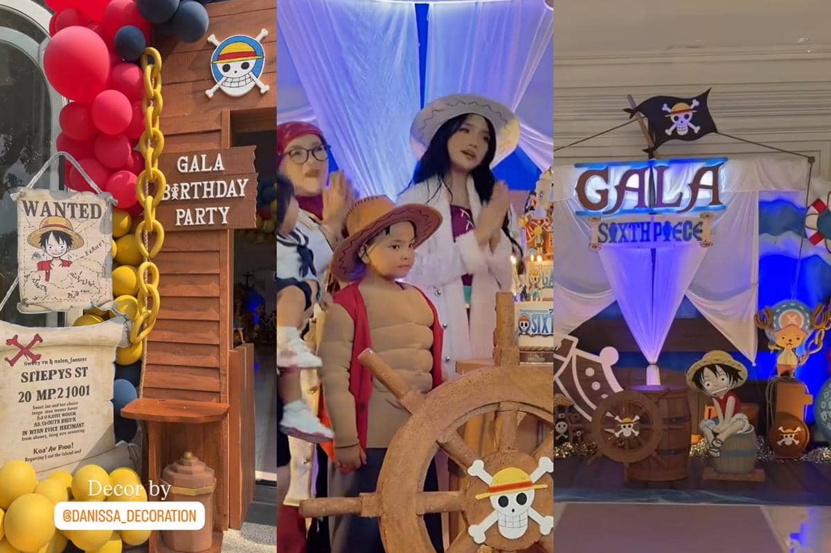 8 Inspirasi Dekorasi Ulang Tahun Gala Sky, Heboh Tema One Piece