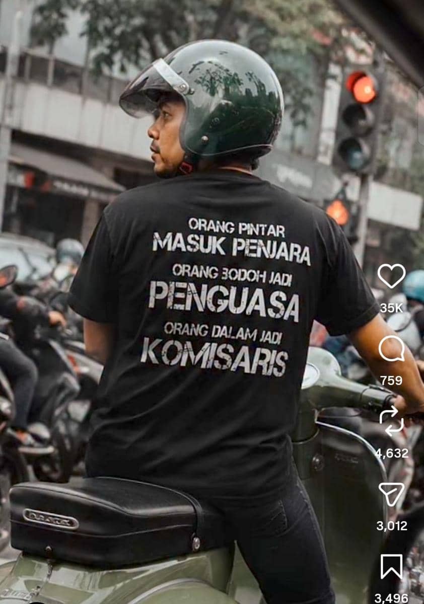 Satir orang dalam jadi komisaris