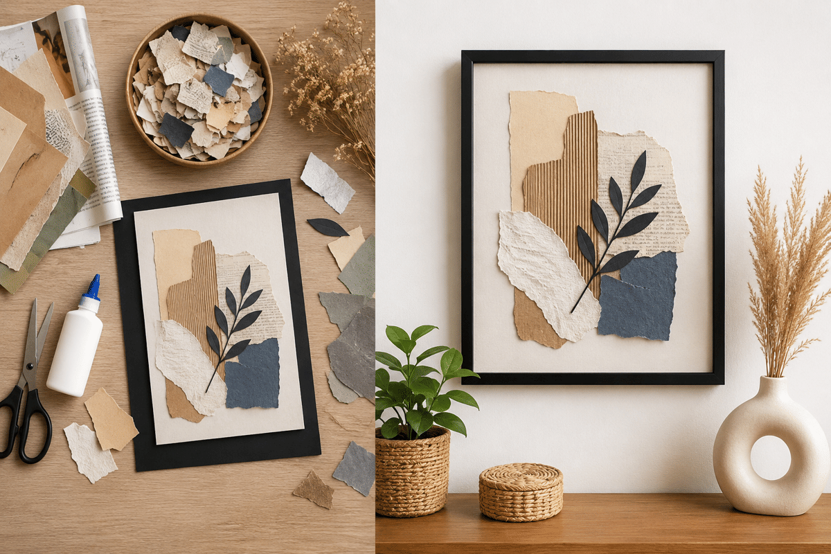 DIY Wall Art Murah dari Kertas Bekas, Memanfaatkan Ruang Kosong!